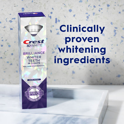 Crest 3D White Brilliance Pro Enamel Protect Toothpaste 3 oz (85 g)