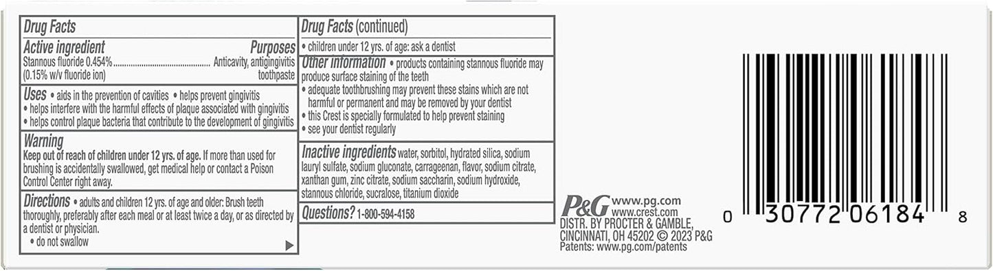 Crest Pro-Health Gum Detoxify Deep Clean Toothpaste 3.7 oz (104 g)