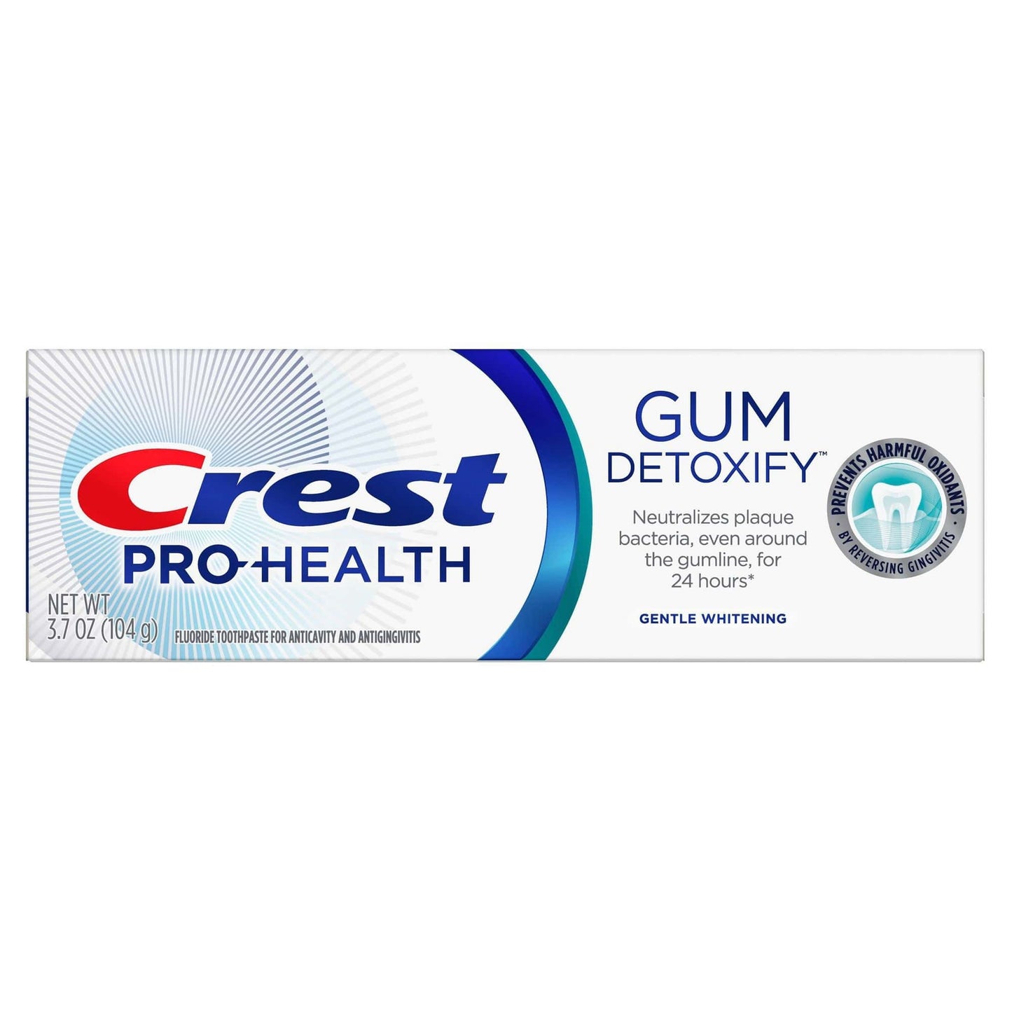 Crest Pro-Health Gum Detoxify Gentle Whitening Toothpaste 3.7 Oz/104 g