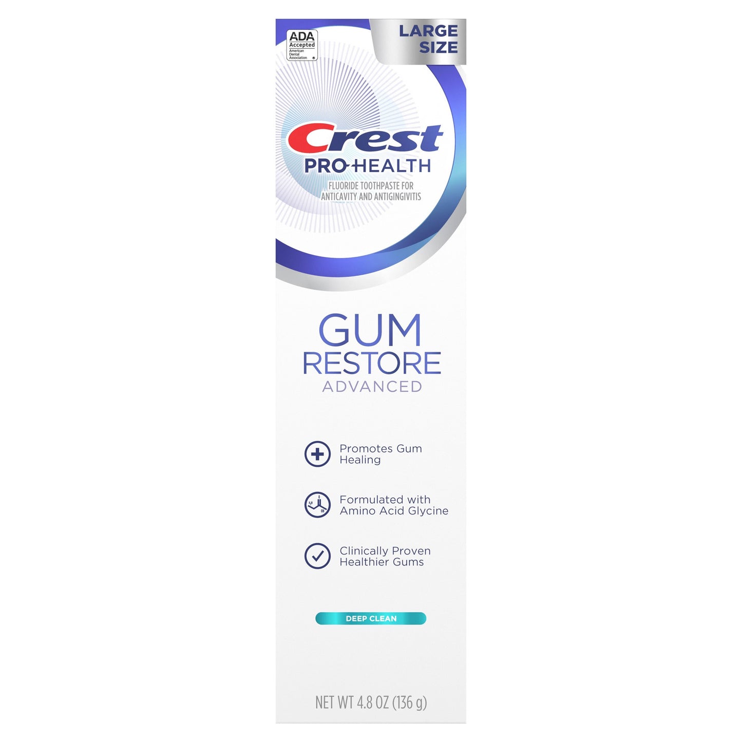 Crest Pro-Health Gum Restore Advanced Deep Clean Toothpaste, 4.8 oz (136 g)