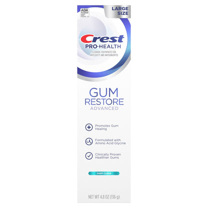 Crest Pro-Health Gum Restore Advanced Deep Clean Toothpaste, 4.8 oz (136 g)