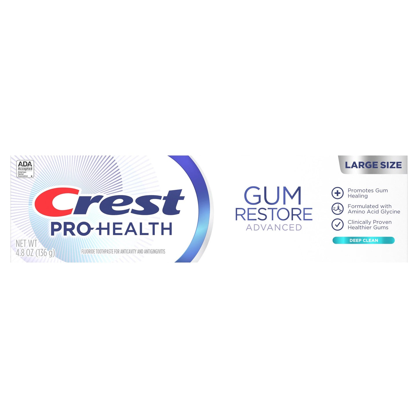 Crest Pro-Health Gum Restore Advanced Deep Clean Toothpaste, 4.8 oz (136 g)