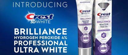 Crest 3D White Brilliance Pro Ultra White Toothpaste, 3.8 oz (107 g)