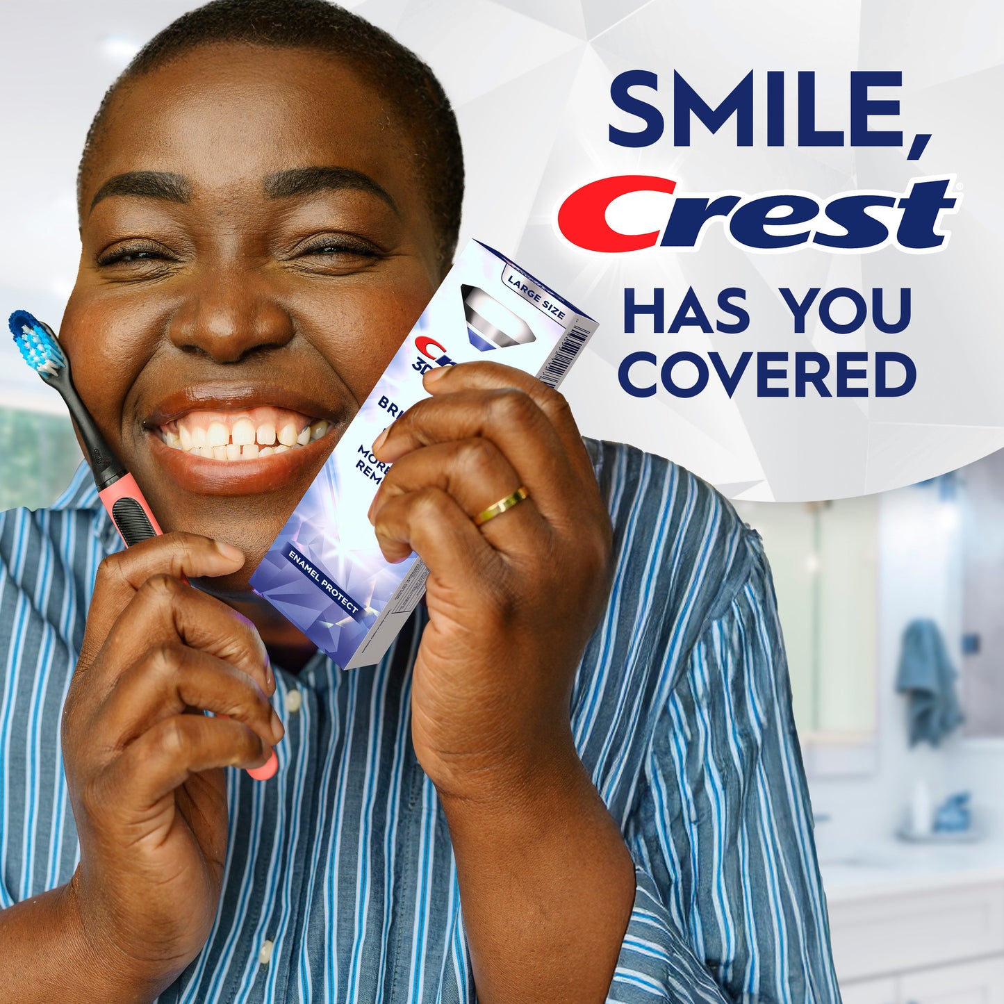 Crest 3d White Brilliance Enamel Protect Toothpaste 3.9 Oz (110 g)