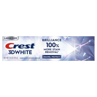 Crest 3d White Brilliance Enamel Protect Toothpaste 3.9 Oz (110 g)