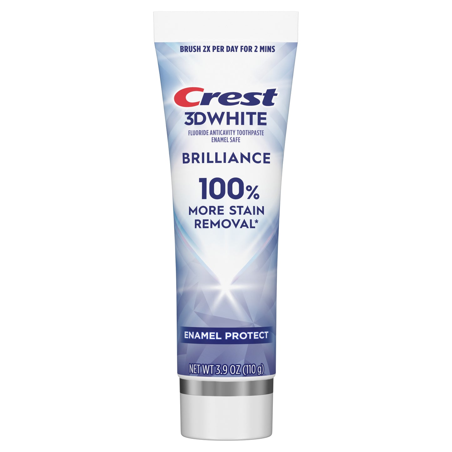 Crest 3d White Brilliance Enamel Protect Toothpaste 3.9 Oz (110 g)