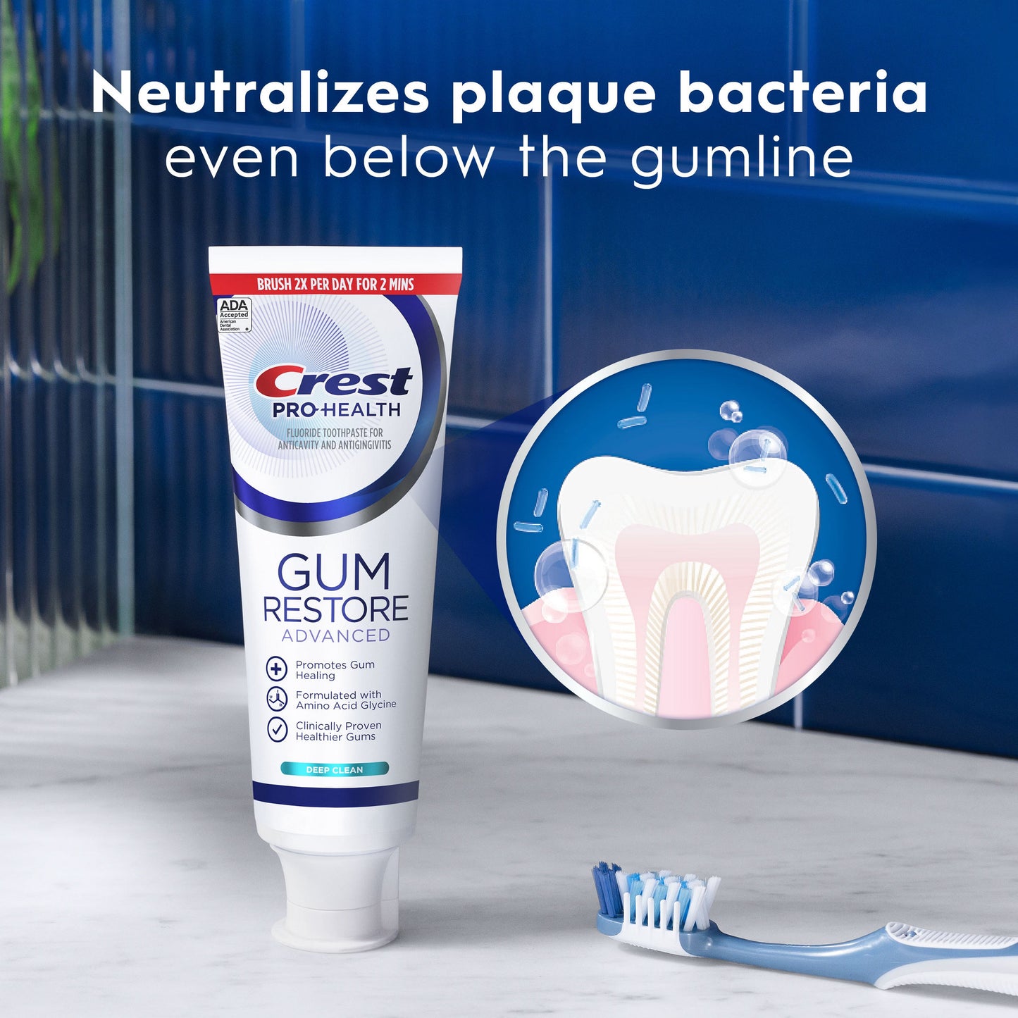 Crest Pro-Health Gum Restore Advanced Deep Clean Toothpaste, 4.8 oz (136 g)