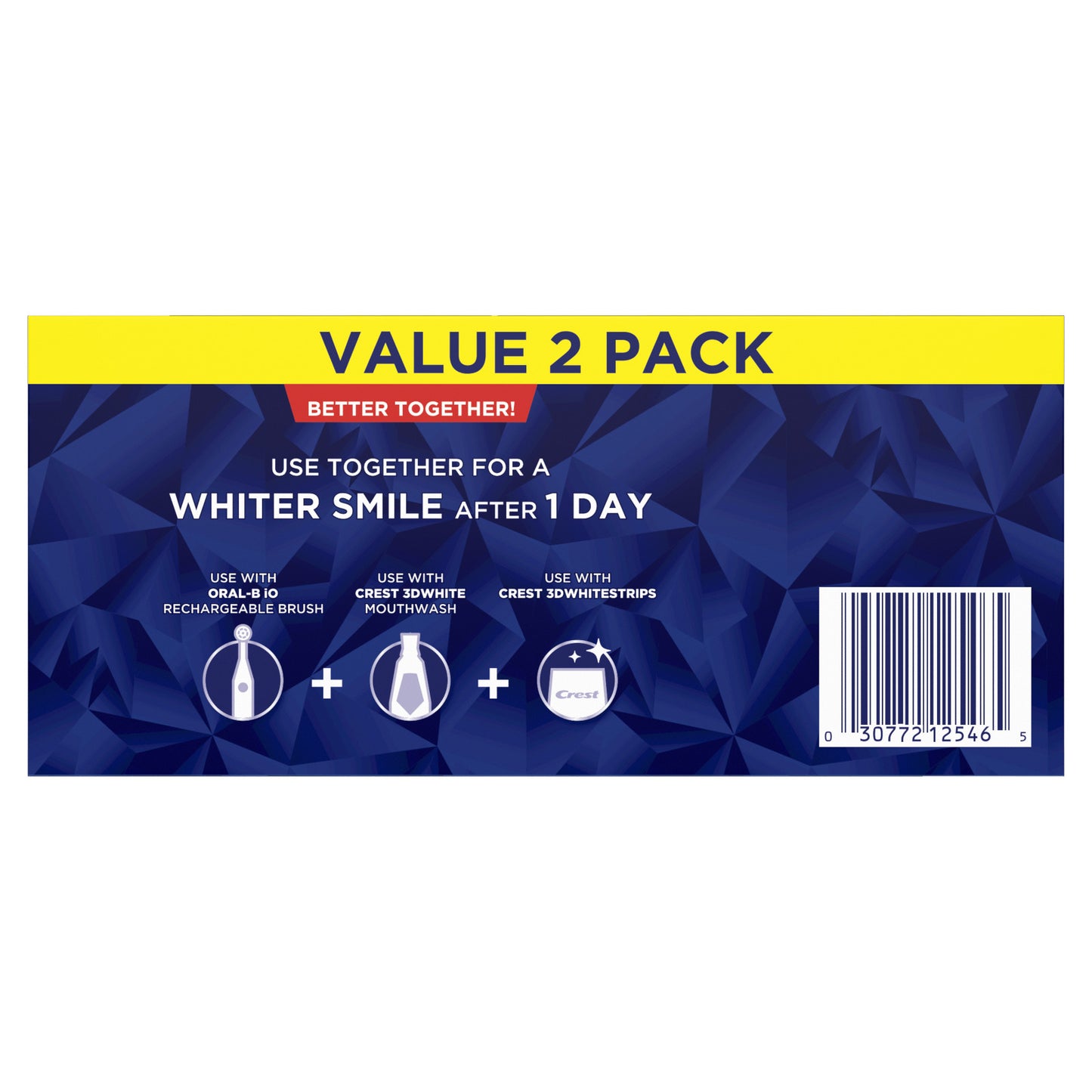Crest 3D White Advanced Radiant Mint Toothpaste, 3.3 oz (93 g), 2 Pack