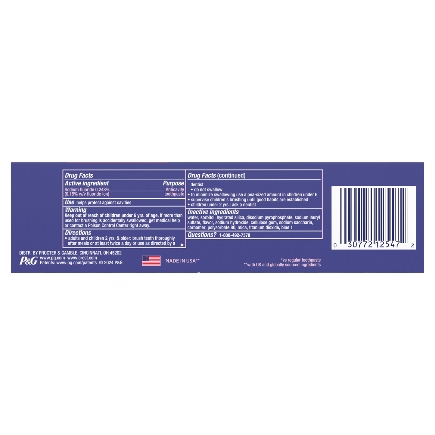 Crest 3D White Radiant Mint Toothpaste 3.3 oz (93 g)