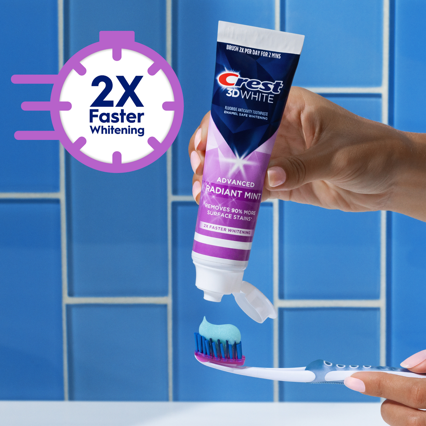 Crest 3D White Radiant Mint Toothpaste 3.3 oz (93 g)