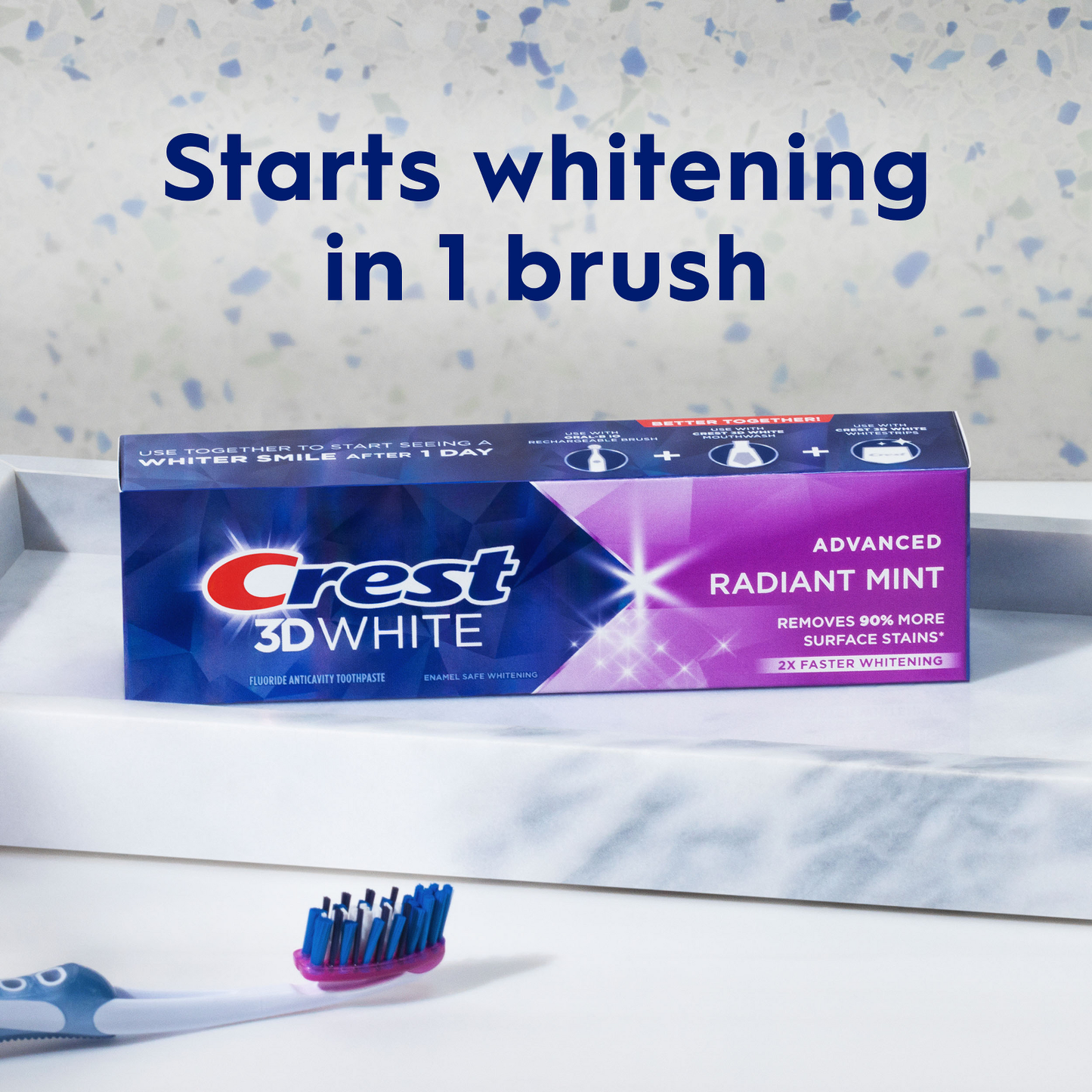 Crest 3D White Radiant Mint Toothpaste 3.3 oz (93 g)