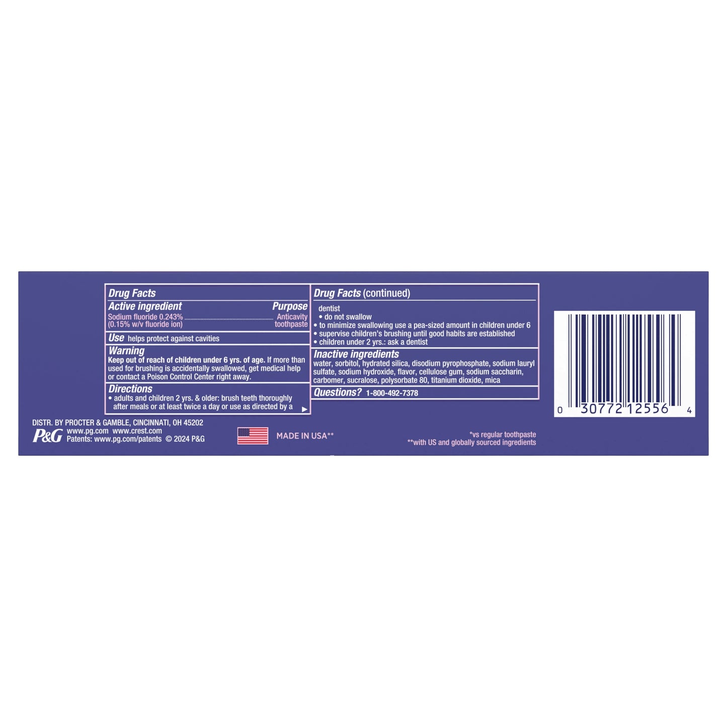 Crest 3D White Glamorous White Toothpaste, 3.3 oz (93 g)