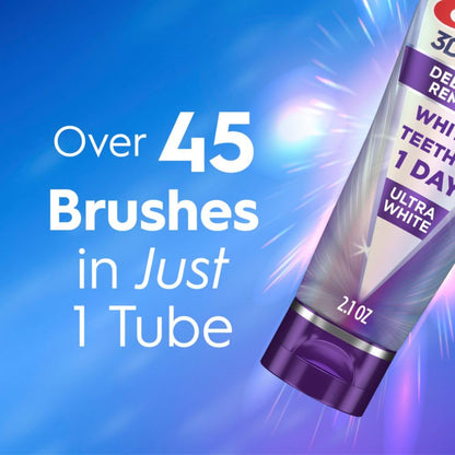 Crest 3D White Brilliance Deep Stain Remover Ultra White Toothpaste, 2.1 Oz (59 G) 4 Pack
