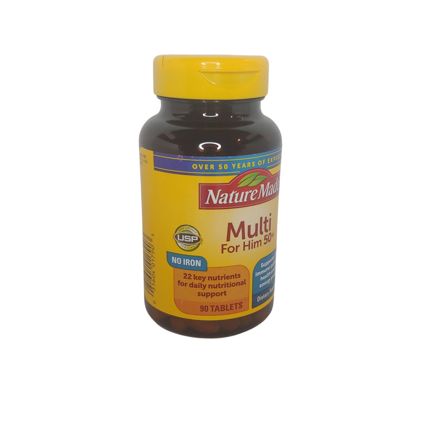 Nature Made Multi For Him 50+, 90 Tablets, Men's Multivitamin