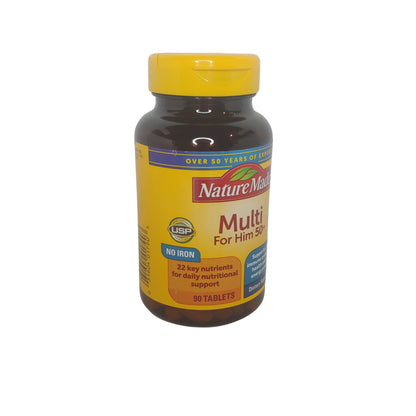 Nature Made Multi For Him 50+, 90 Tablets, Men's Multivitamin