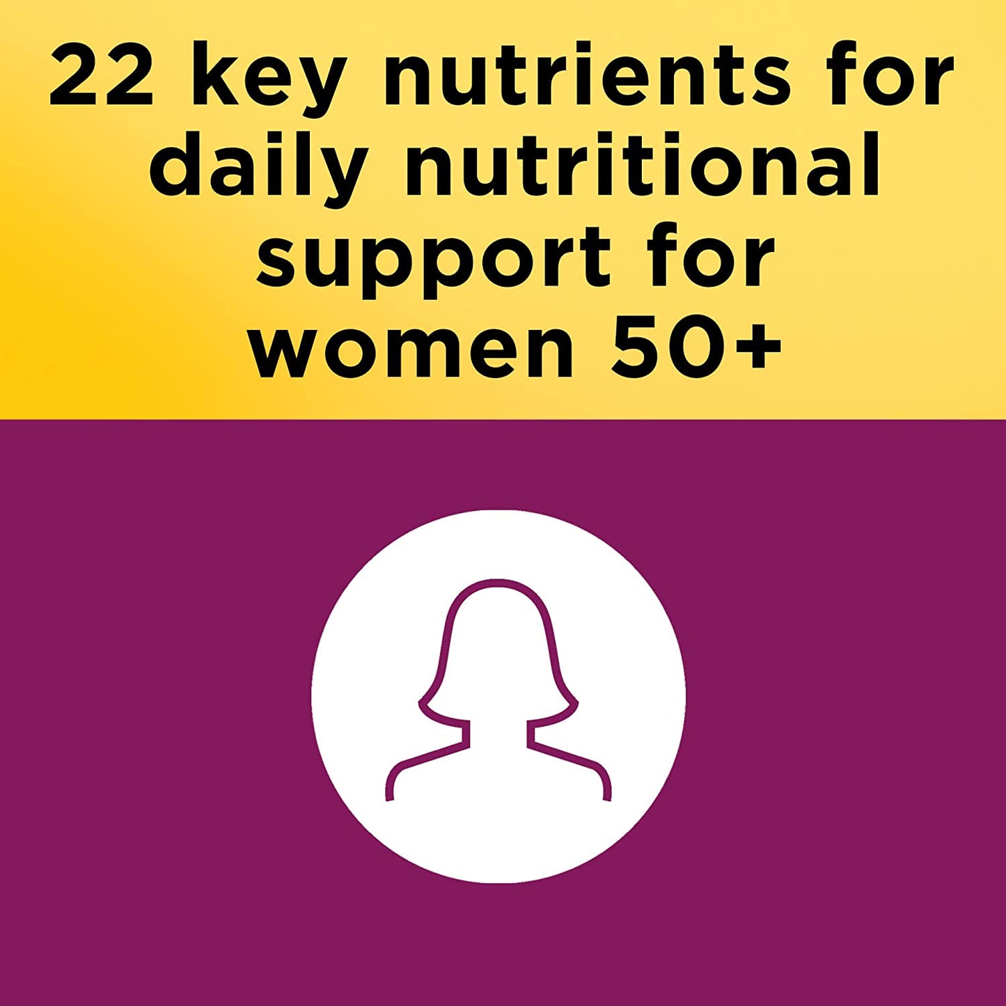 Nature Made Multi for Her 50+ 90 Tablets, Women's Multivitamin