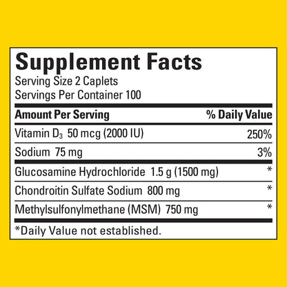 Nature Made Triple Flex Joint Health + Vitamin D3, 200 Tablets