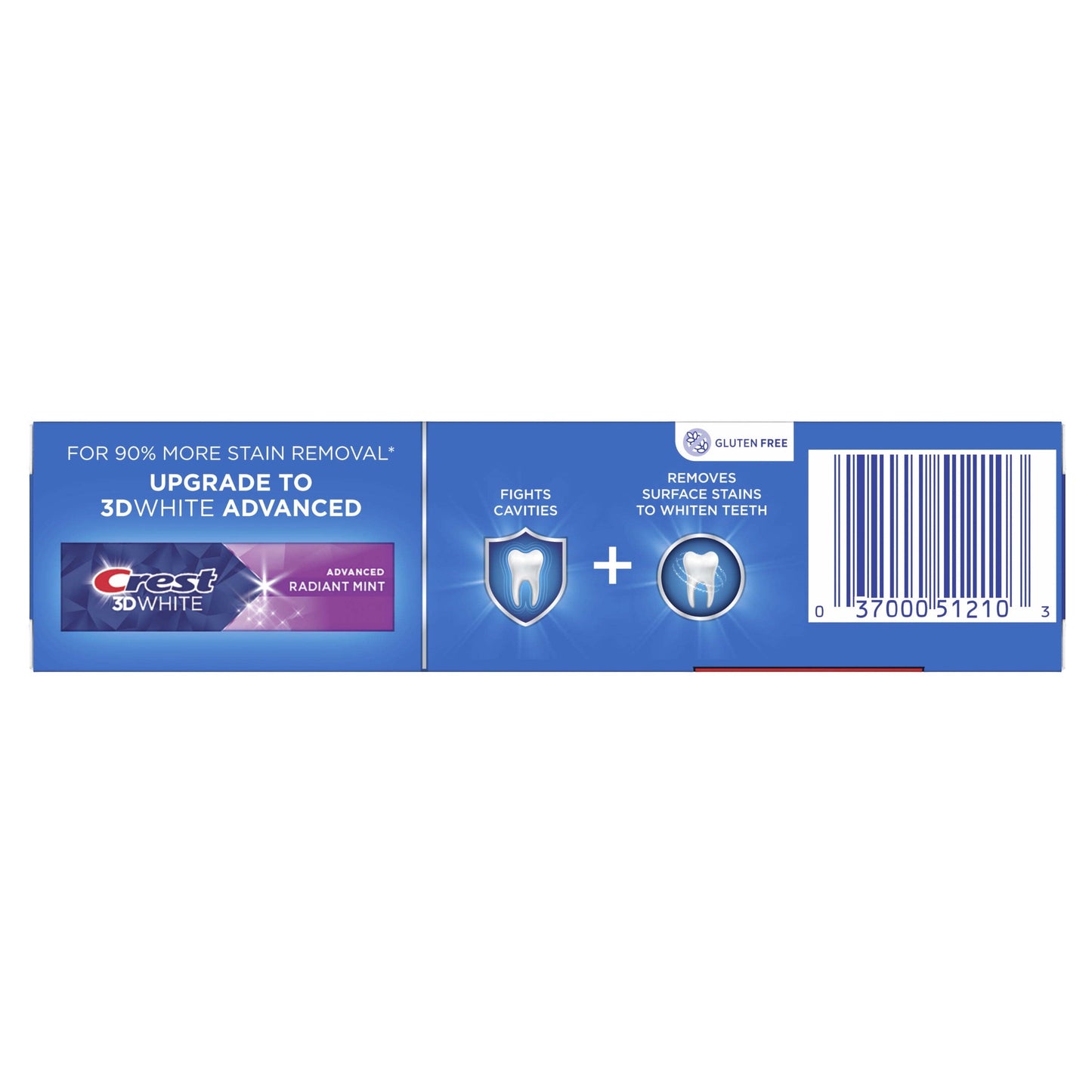 Crest PLUS Baking Soda & Peroxide Fresh Mint Toothpaste, 2.4 oz (68 g), with Tartar Protection