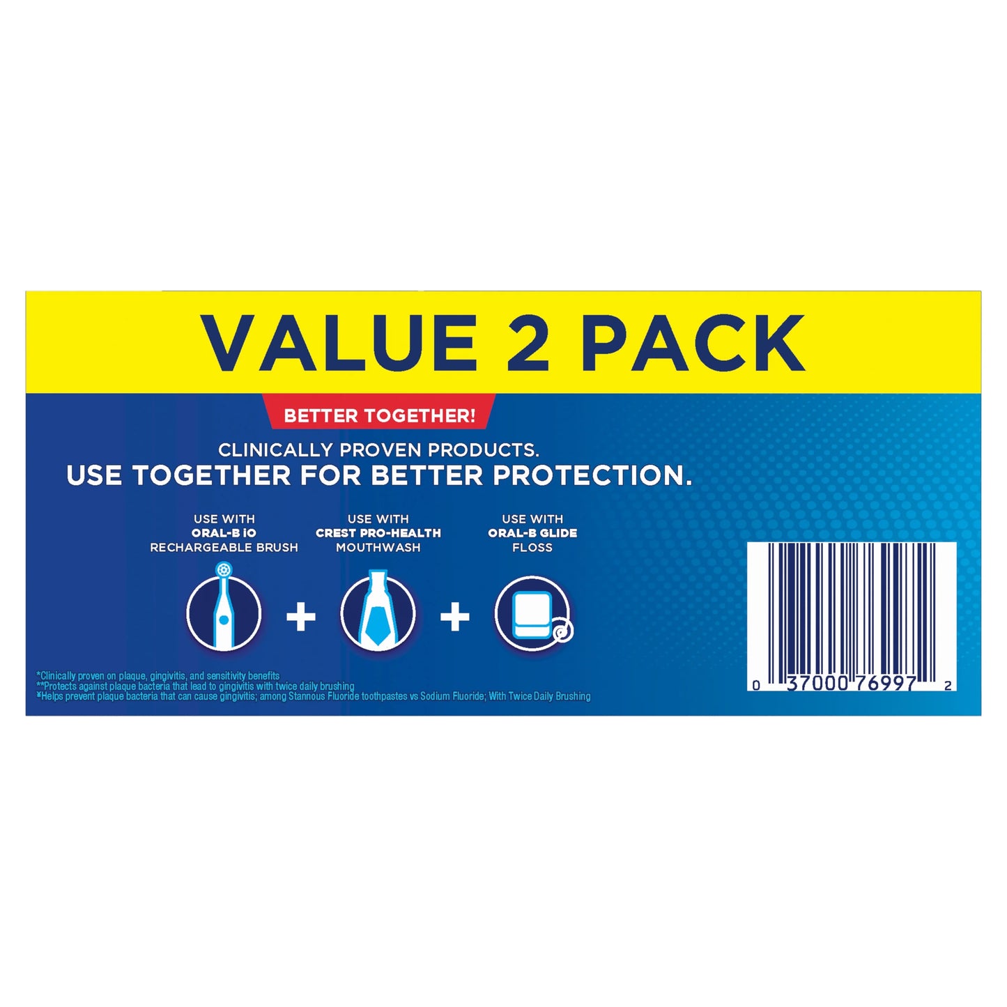 Crest Pro Health Advanced Deep Clean Mint Toothpaste, 5.1 Oz (144 G) 2-PACK