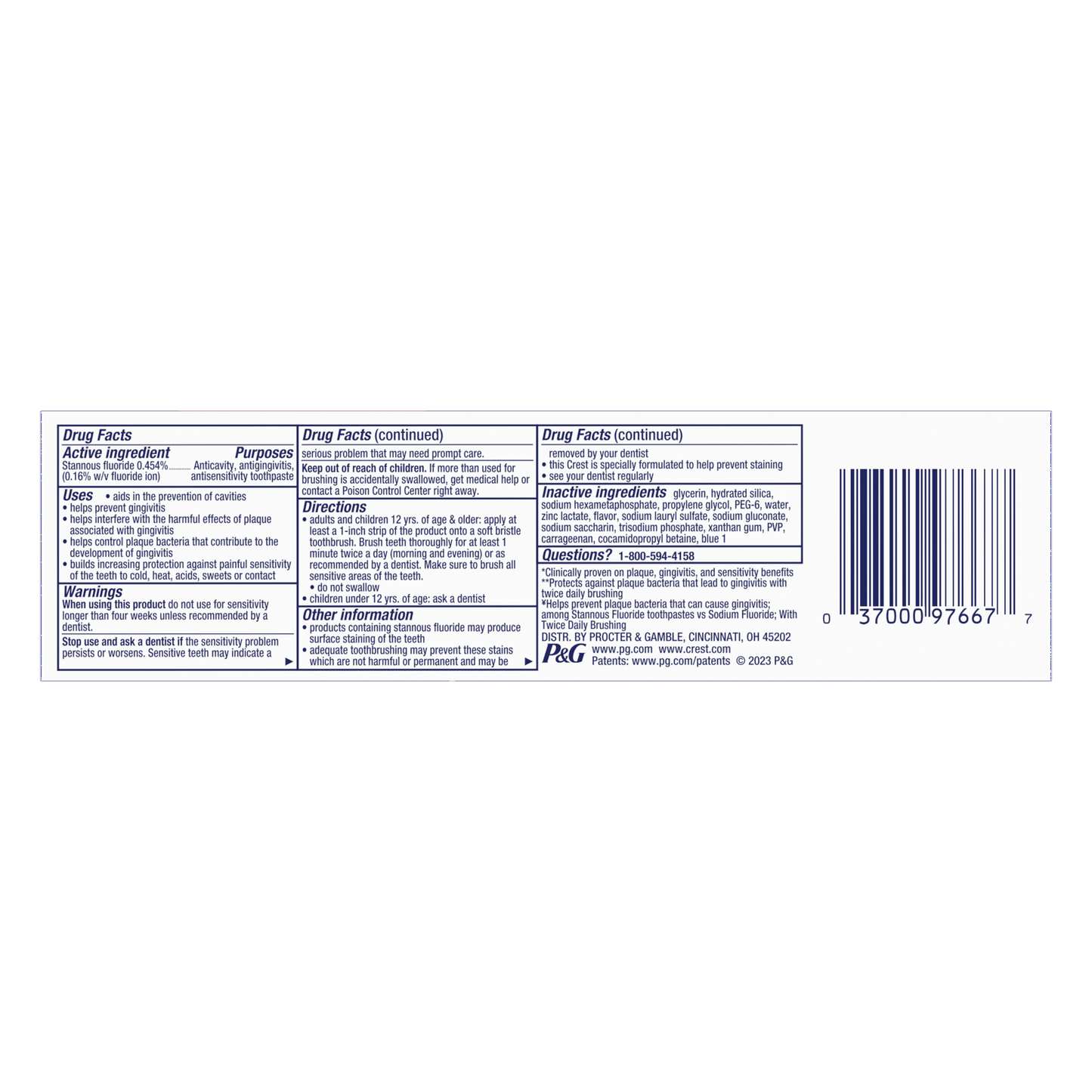 Crest Pro Health Advanced Deep Clean Mint Toothpaste 5.1 Oz (144 G)