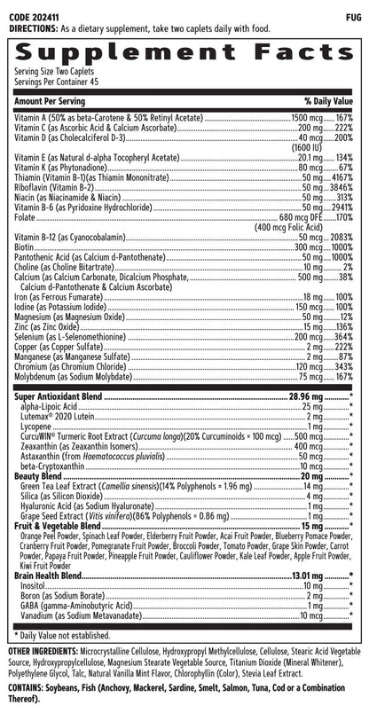 GNC Women's Ultra Mega Multivitamin, 90 Caplets