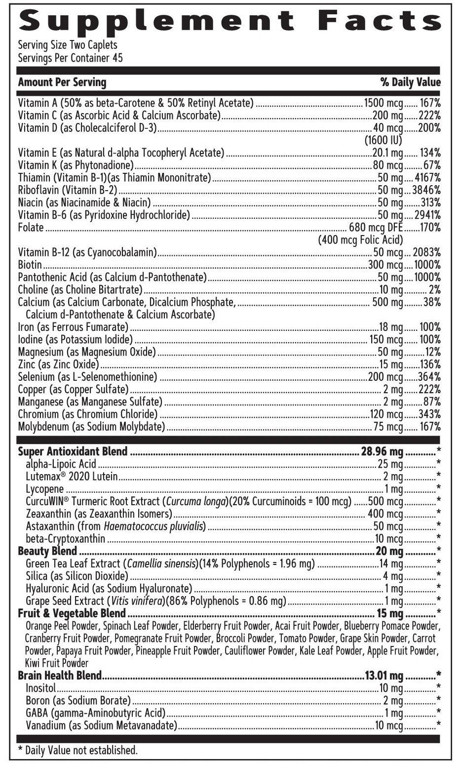 GNC Women's Ultra Mega Multivitamin, 90 Caplets