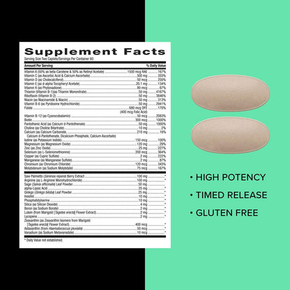GNC Mega Men 50 Plus Multivitamin, Timed Release, 120 Tablets