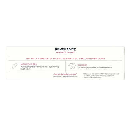 Rembrandt Intense Stain Whitening Toothpaste, Mint, 3.5 oz (99.2 g)