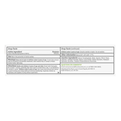 Rembrandt Deeply White + Peroxide Peppermint Toothpaste 3.5 oz/99.2 g (2 PACK)