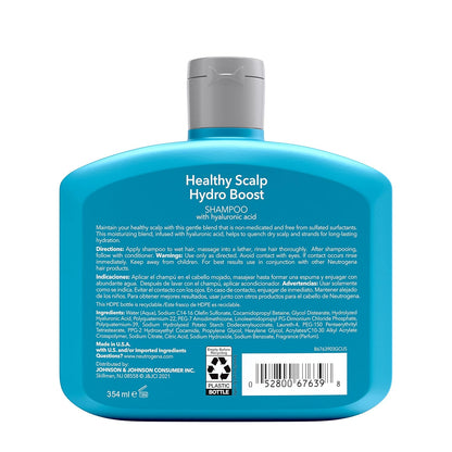 Neutrogena Healthy Scalp Hydro Boost Shampoo with Hyaluronic Acid, 354 ml / 12 FL OZ