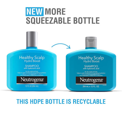 Neutrogena Healthy Scalp Hydro Boost Shampoo with Hyaluronic Acid, 354 ml / 12 FL OZ