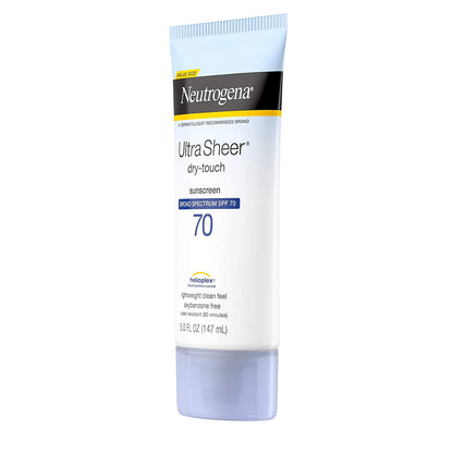 Neutrogena Ultra Sheer SPF 70 Sunscreen, 5 fl oz (147 ml)