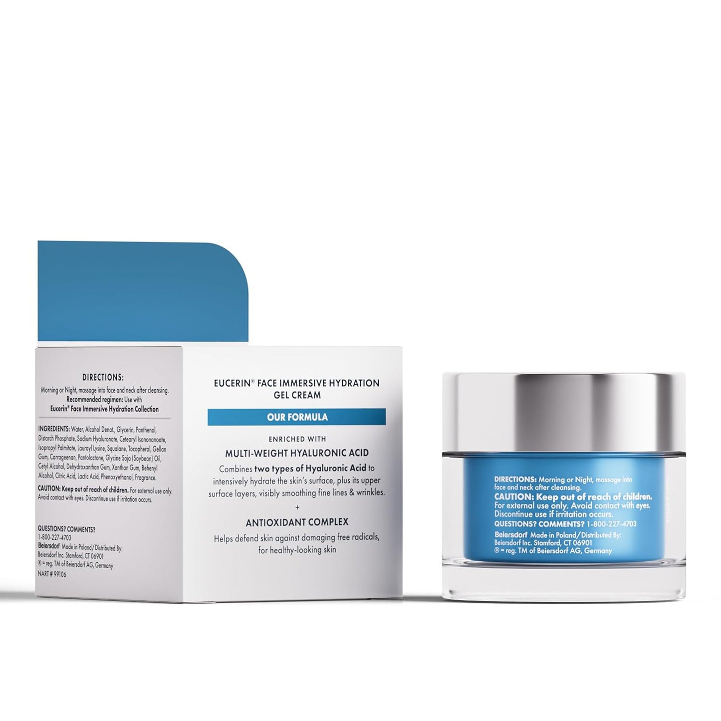Eucerin Face Immersive Hydration Gel Cream, 1.7 oz (48 g)