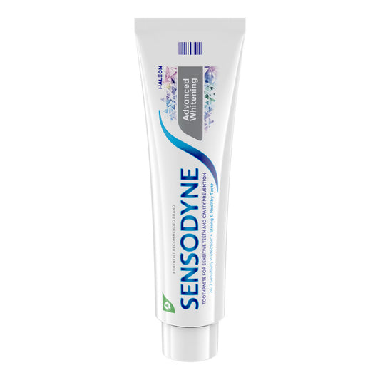 Sensodyne Advanced Whitening Toothpaste for Sensitive Teeth and Cavity Protection, 6.5 OZ (184 g)