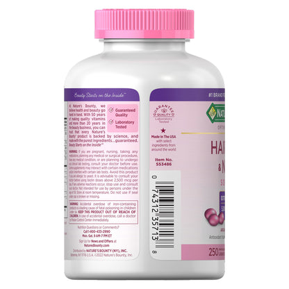 Nature's Bounty Extra Strength Hair, Skin & Nails, 250 Softgels