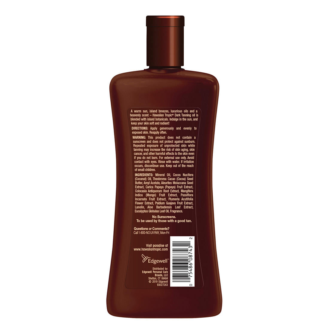 Hawaiian Tropic Dark Tanning Oil, Coconut Oil, Original, 8 fl oz (236 ml)