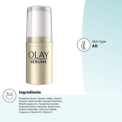 Olay Serums Pressed Serum Stick, Brightening B3 + Vitamin C, 13.5 g