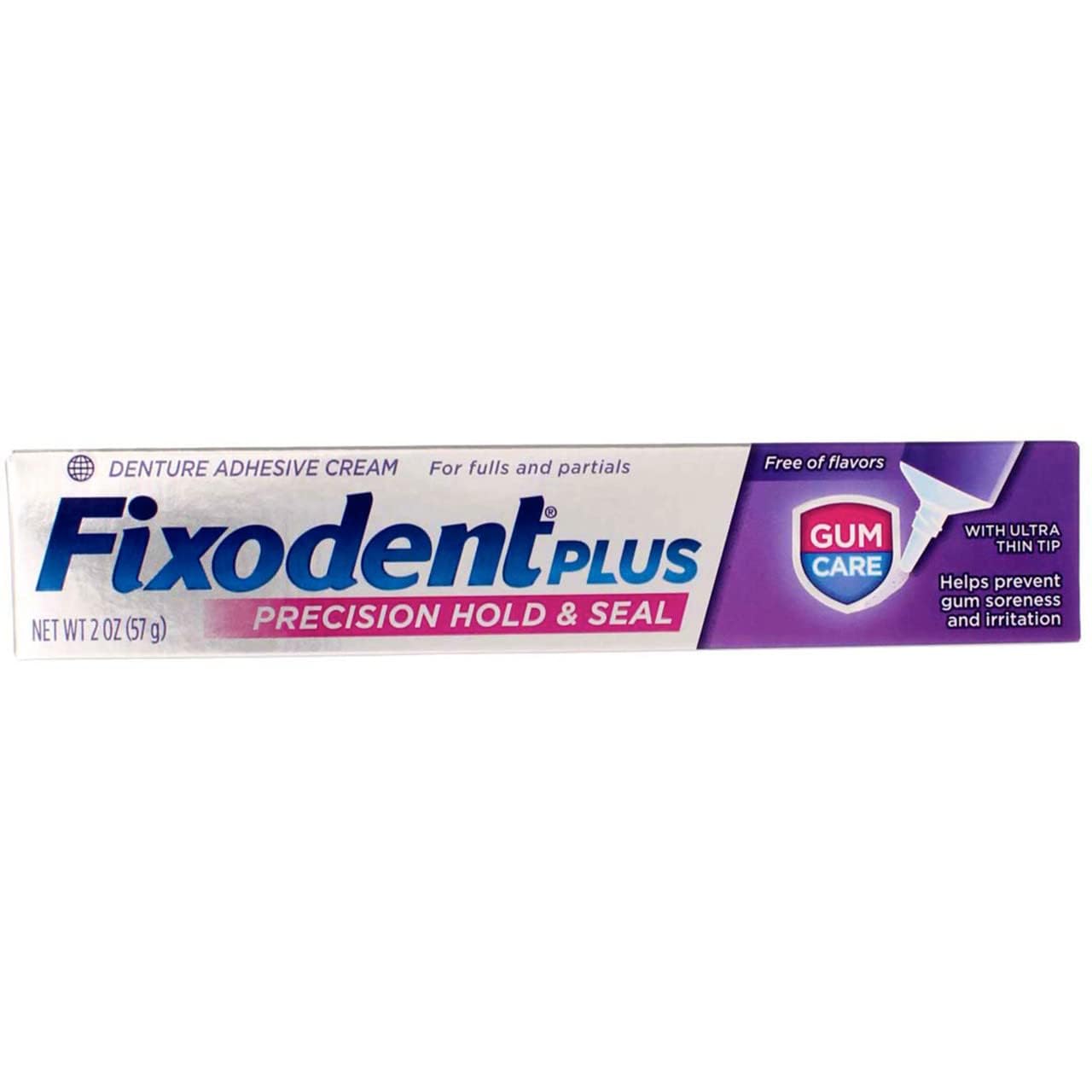 Fixodent Precision Hold & Seal Gum Care Denture Adhesive Cream 57 g