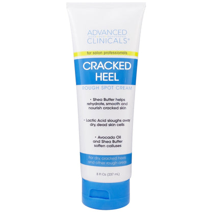 Advanced Clinicals Cracked Heel Rough Spot Cream, 8 Fl Oz (237 ml)