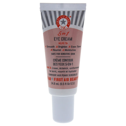 First Aid Beauty 5-In-1 Eye Cream, 14.8 mL (0.5 fl oz) [6M]