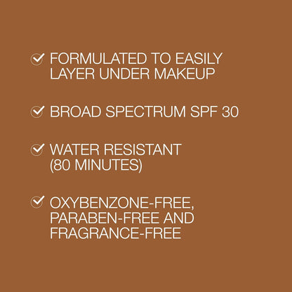 Neutrogena Purescreen+ Tinted Mineral Sunscreen for Face with SPF 30, Broad Spectrum with Zinc Oxide and Vitamin E, Medium Deep, 1.1 fl oz (32 mL)