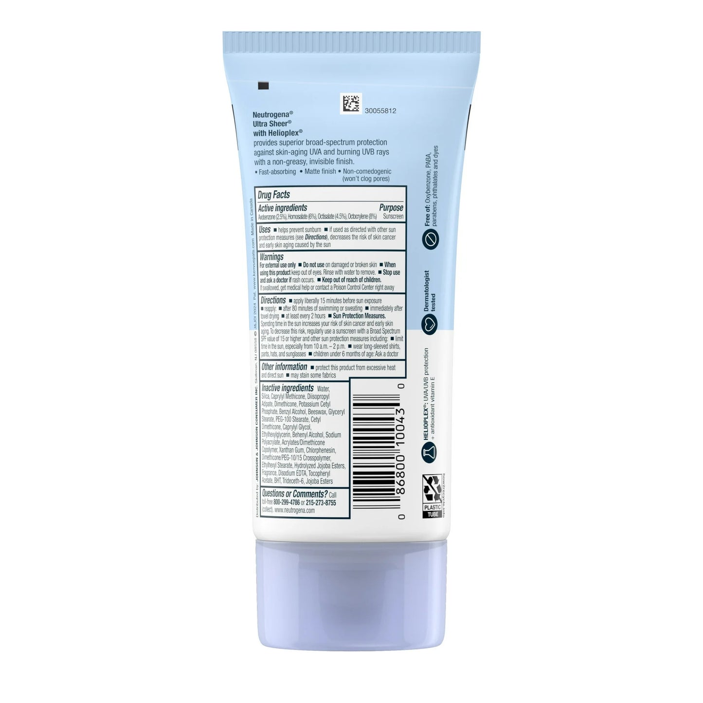 Neutrogena Ultra Sheer SPF 30 Sunscreen, 5 fl oz (147 ml)