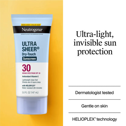 Neutrogena Ultra Sheer SPF 30 Sunscreen, 5 fl oz (147 ml)