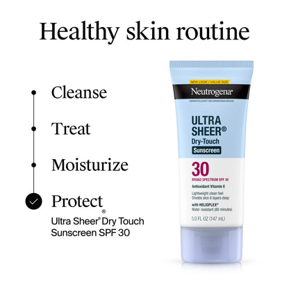 Neutrogena Ultra Sheer SPF 30 Sunscreen, 5 fl oz (147 ml)