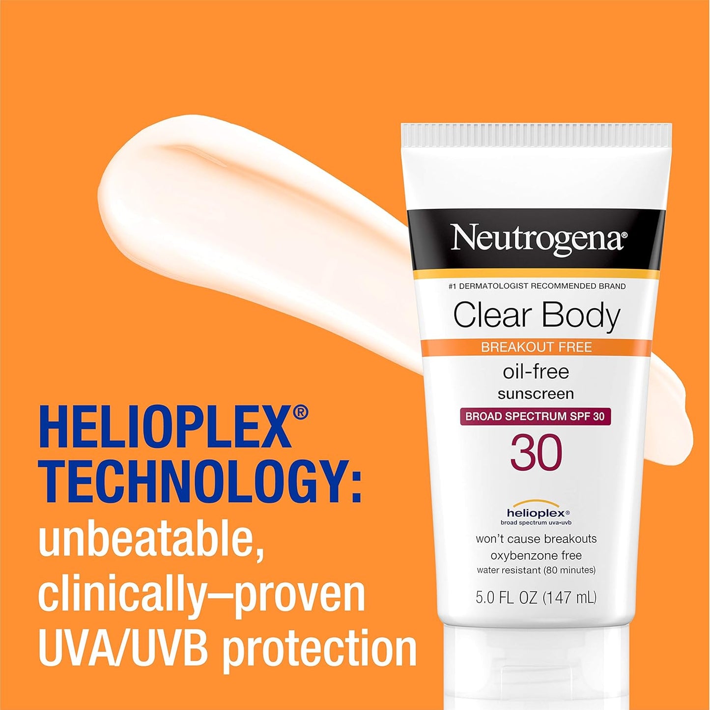 Neutrogena Clear Body SPF 30 Sunscreen 5 fl oz (147 ml)
