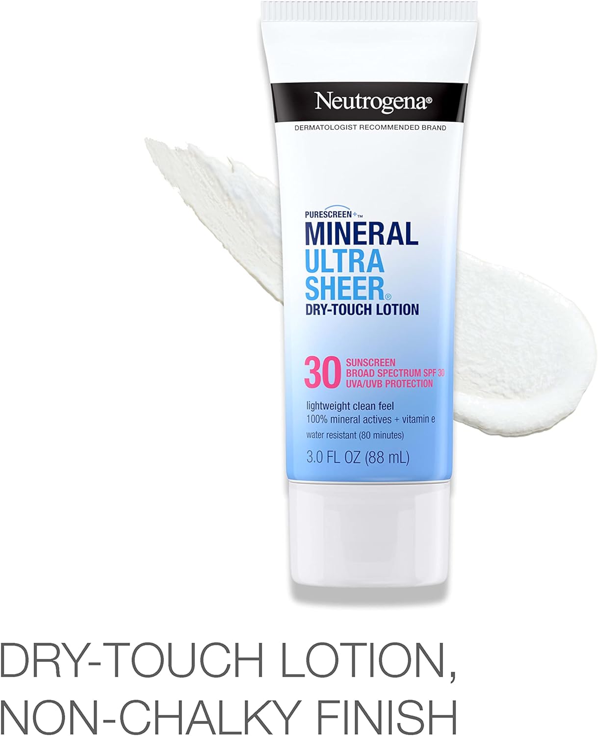 Neutrogena Purescreen Mineral Ultra Sheer Dry-Touch SPF 30 Sunscreen, 3 fl oz (88 ml)