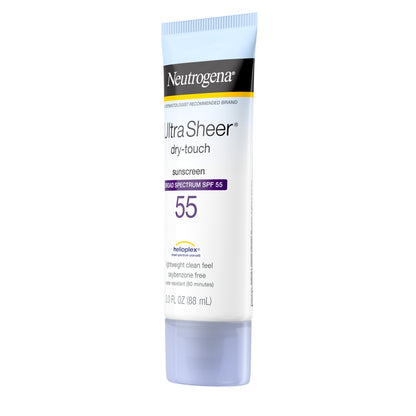 Neutrogena Ultra Sheer SPF 55 Sunscreen, 3 fl oz (88 ml)