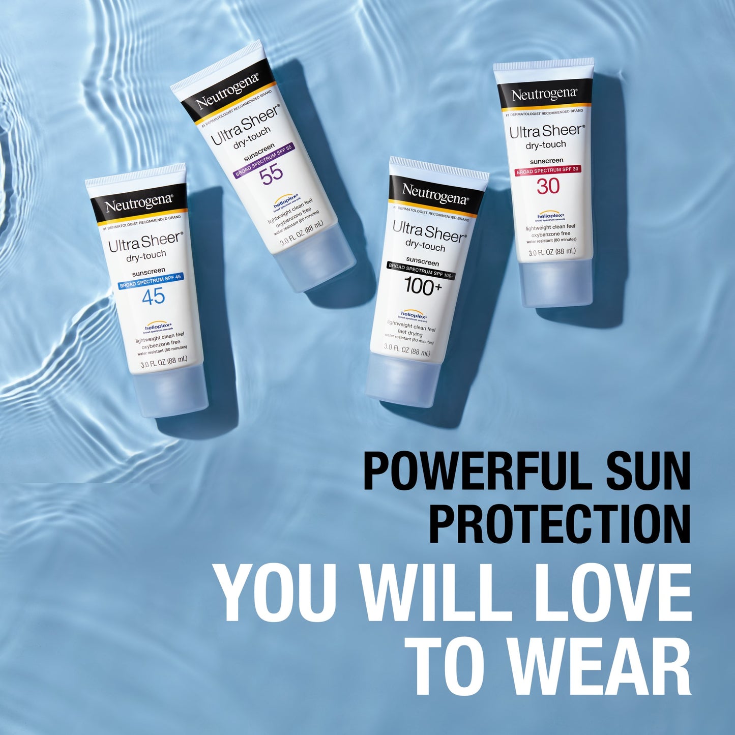 Neutrogena Ultra Sheer SPF 55 Sunscreen, 3 fl oz (88 ml)