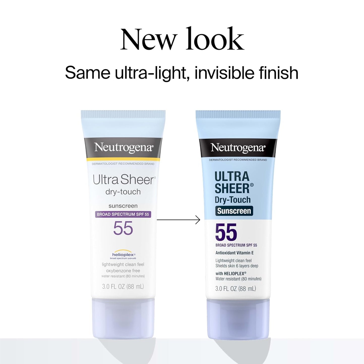Neutrogena Ultra Sheer SPF 55 Sunscreen, 3 fl oz (88 ml)