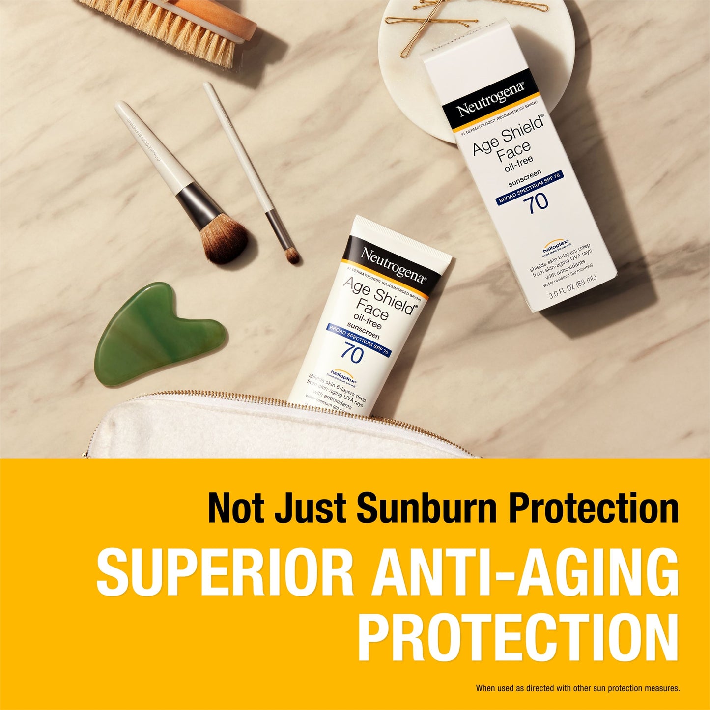 Neutrogena Age Shield Face Oil-Free SPF 70 Sunscreen, 3 Fl Oz (88 mL)